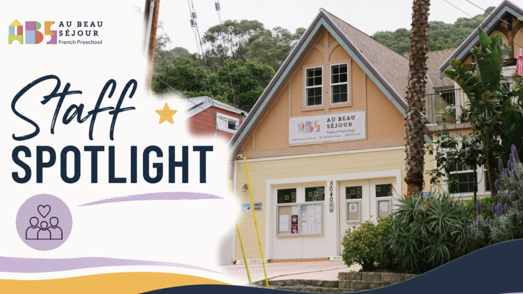 ABS School front with text saying "Staff Spotlight"